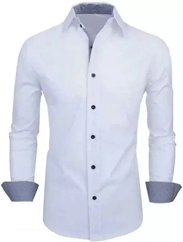 LEVONTA Men Regular Fit Solid, Self Design Casual Shirt Mo - XXXL