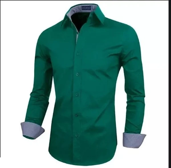 LEVONTA Men Regular Fit Solid, Self Design Casual Shirt MO - XL