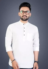 Men Traditional Wear Cotton Kurta MO - L