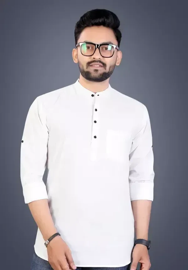 Men Traditional Wear Cotton Kurta MO - L