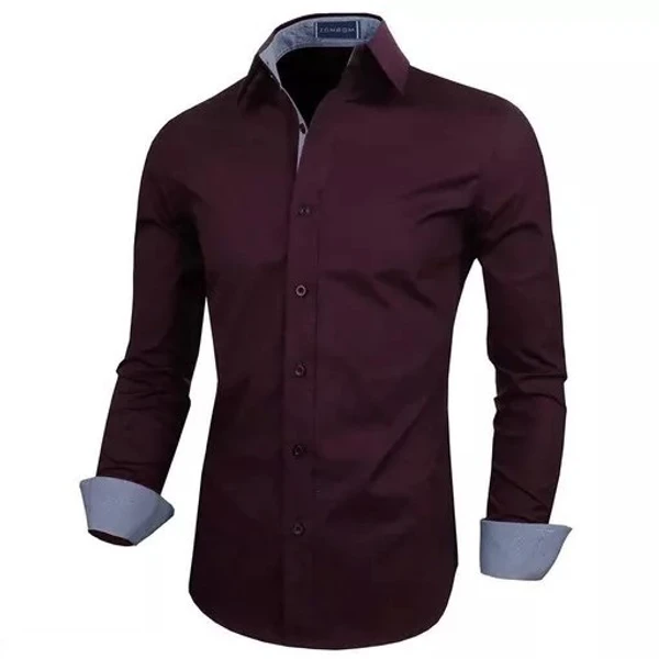 LEVONTA Men Regular Fit Solid, Self Design Casual Shirt Mo - M