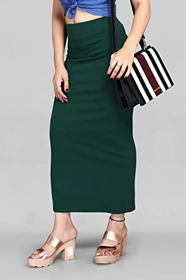 SCUBE DESIGNS Stylish Fashion Solid High Waist Long Skirt Slim Formal Side Slit Long Straight Pencil Skirt, Travel Girls/Women Dress An - XXL