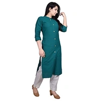 Mikayla Women's Cotton Regular Kurta - M