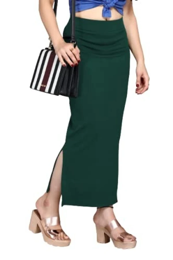 SCUBE DESIGNS Stylish Fashion Solid High Waist Long Skirt Slim Formal Side Slit Long Straight Pencil Skirt, Travel Girls/Women Dress An - XL