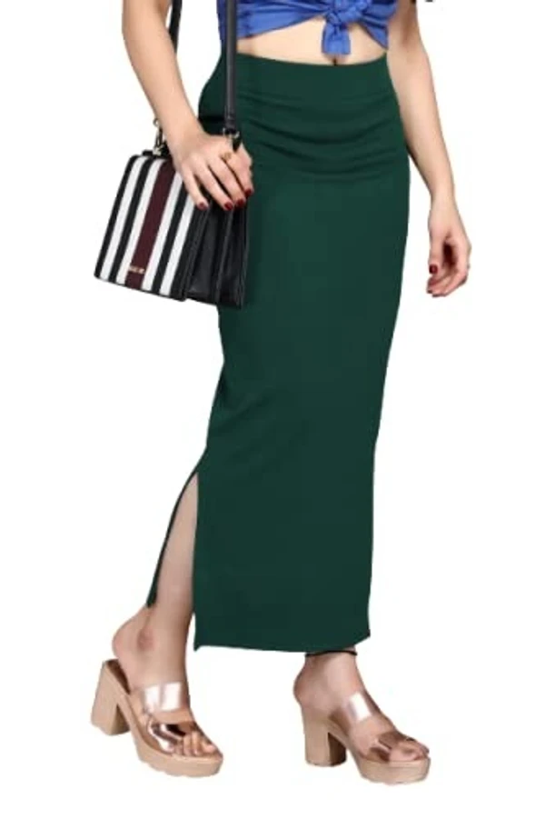 SCUBE DESIGNS Stylish Fashion Solid High Waist Long Skirt Slim Formal Side Slit Long Straight Pencil Skirt, Travel Girls/Women Dress An - M