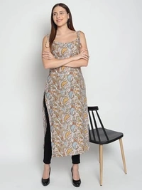 PATLANI Women's Cotton BLENED Full Stitched Kurti MN - L