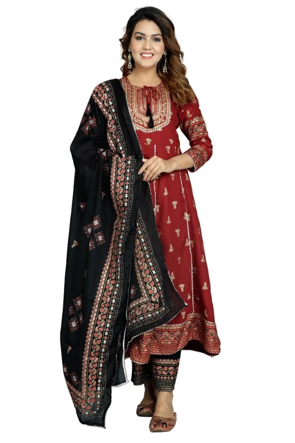 GVS SHOPPE Kurta Pant Dupatta Set - S