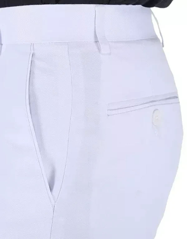 Ashu Mens Formal Pants (White) - 32