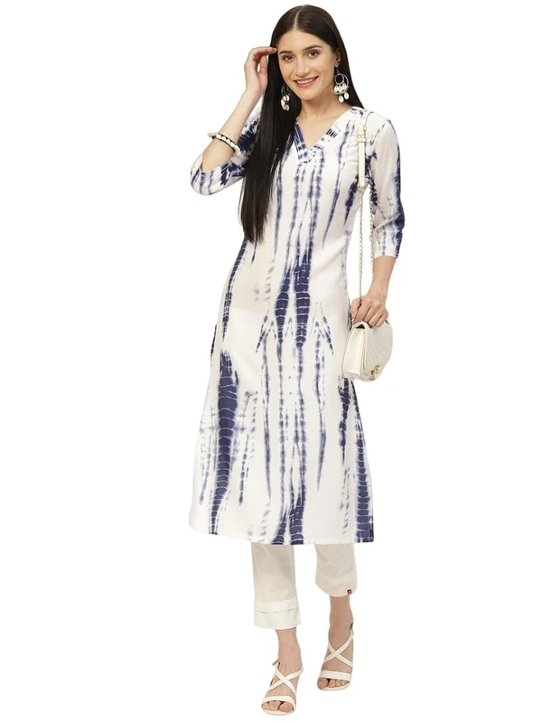 Bollyclues Women's Printed Crepe Straight Printed Kurti(BC-TE) AN - S