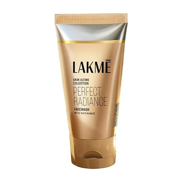 Lakme Absolute, Perfect Radiance Intense Brightening Facewash, 50g, for Glowing Skin, with Vitamin B3 & Glycerin, Daily Deep Cleansing Face Wash An