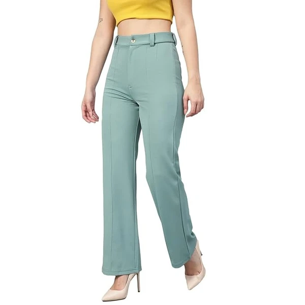 KOTTY Women Polyester Blend Solid Trousers An - 34