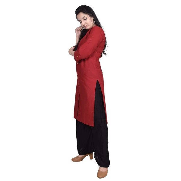 Mikayla Women's Cotton Regular Kurta AN - XL