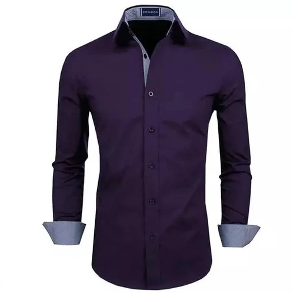 LEVONTA Men Regular Fit Solid, Self Design Casual Shirt - XXL