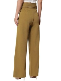 KOTTY Women's High Rise Viscose Rayon Relaxed Fit Korean Trousers aN - 28