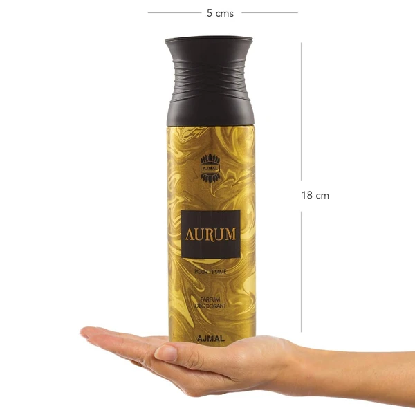 Ajmal Aurum & Raindrops & Wisal Dahab Deodorant Spray - For Men & Women (200 ml, Pack of 3) An