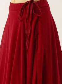 Zeel Clothing Women's Chikankari Sequins Embroidered Georgette Lehenga Choli with Dupatta (5050-Red-Wedding-Girlish-Latest; Free Size) An - Free Size