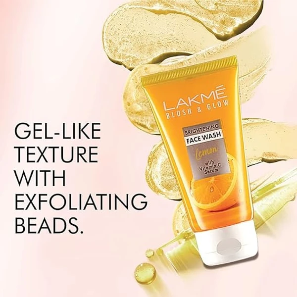 Lakmé Blush & Glow Facewash, Lemon Fresh, 100G An