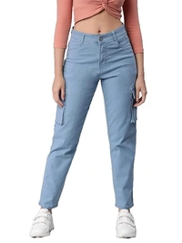 ADBUCKS Womens High-Rise Stretchable Clean Look Joggers An - 28