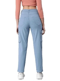 ADBUCKS Womens High-Rise Stretchable Clean Look Joggers An - 28