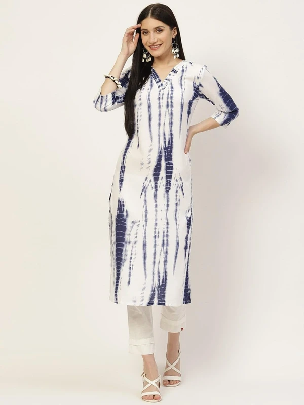 Bollyclues Women's Printed Crepe Straight Printed Kurti(BC-TE) AN - M