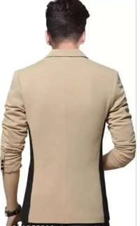 Men Solid Single Breasted Casual, Festive & Wedding Blazer MO - XXXL