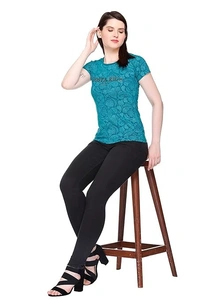 Star Touch Women Printed Casual Cotton Tshirt An - XXL