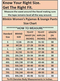 BLINKIN Cotton Pyjamas for Women Combo Pack of 2 with Side Pockets An - XL