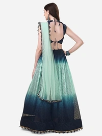 Amrutam Fab Women's Rasal Net Padding Designer Lehenga Choli An - Semi-stitched
