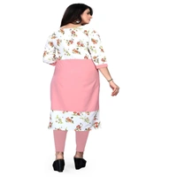 MS VHCK ENTERPRISE Women's for Stylish Latest Prined Crepe A-line Kurti Kurtis Kurta AN - 4XL
