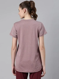 Enamor Womens Athleisure A306-Dry Fit with Antimicrobial & Sweat Wicking Crew Neck Short Sleeve Breathe Active Wear T-Shirt An - XL