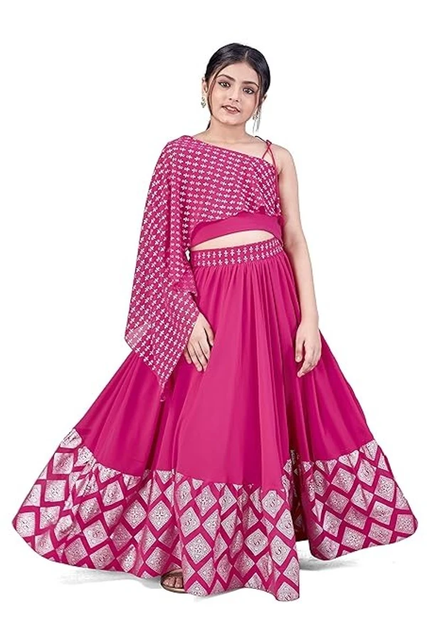 Fashion Dream Girl’s Tabby Silk Readymade Lehenga Choli An