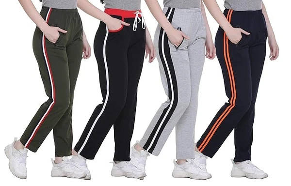 SHAUN Women Regular Fit Track Pants An - L