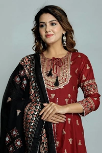 GVS SHOPPE Kurta Pant Dupatta Set - XL