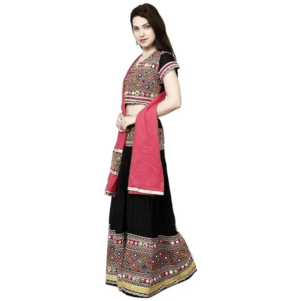 Prijam Women's Cotton Lehenga Choli Axn