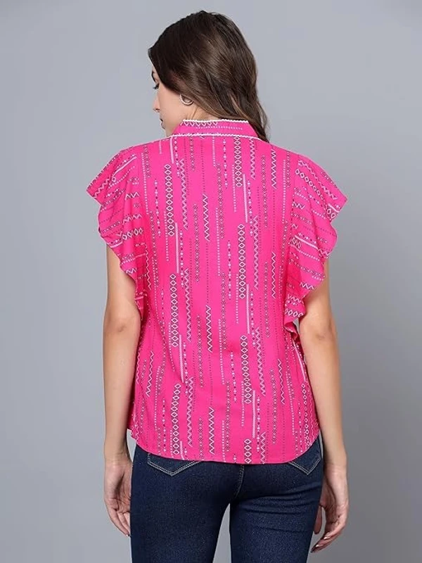BluGrass: Indo-Western Top-Tunics with Stylish Flutter/Flared Sleeve/Butterfly Sleeve An - L