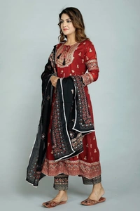 GVS SHOPPE Kurta Pant Dupatta Set - XL