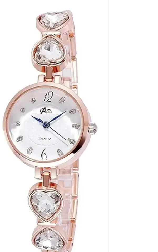 Premium Luxury Analog Girl's Watch (COMBO PACK OF 2) Mo - Free Size