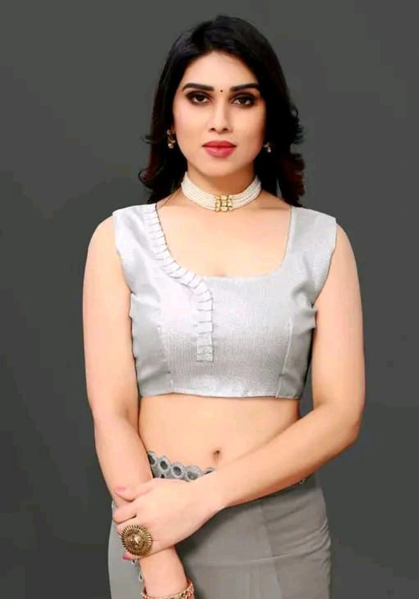 NEW FENCY GEORGETTE CUT WORK SAREE MO 0.11 - Free Size