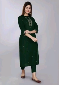 Embroidered Rayon Straight Kurtis good fit 0.1 - XL
