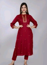 Embroidered Rayon Straight Kurtis good fit 0.3 - XL