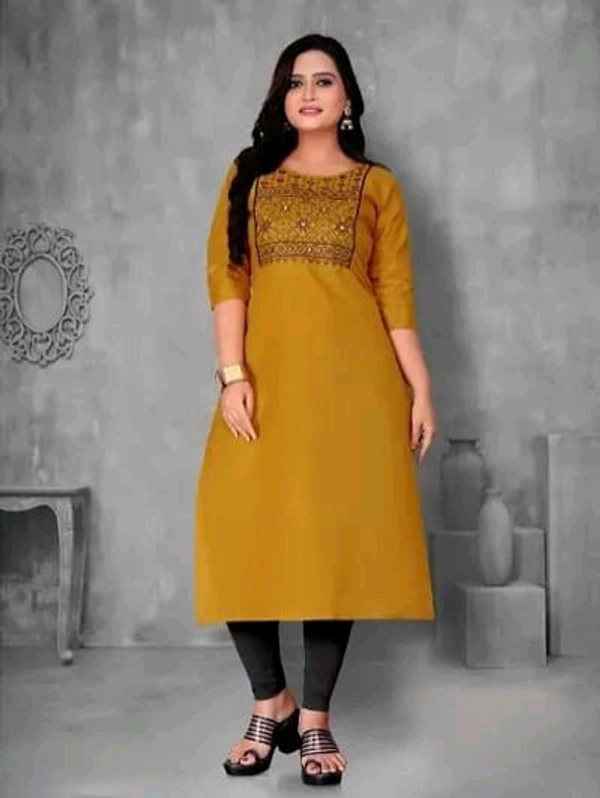 Women's Casual Embroidery Cotton Kurtis good 0.1 - 5XL