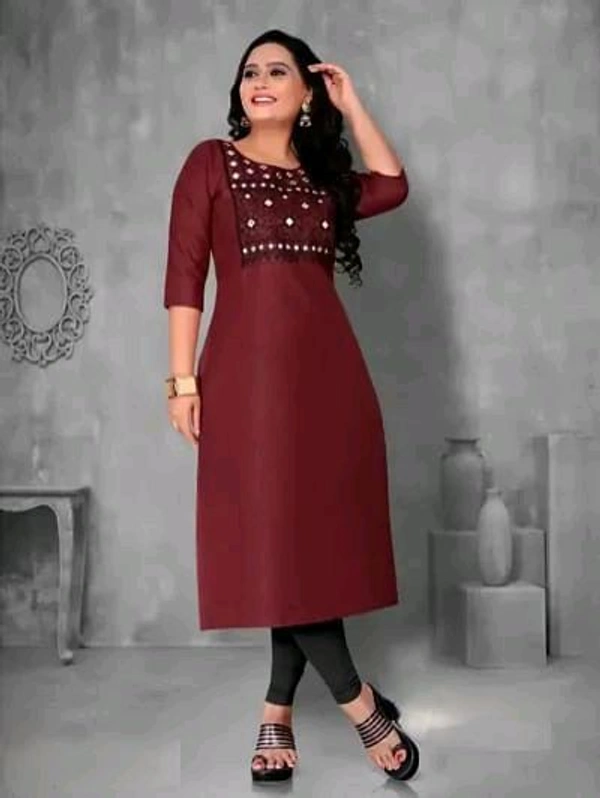 Women's Casual Embroidery Cotton Kurtis good 0.2 - 5XL