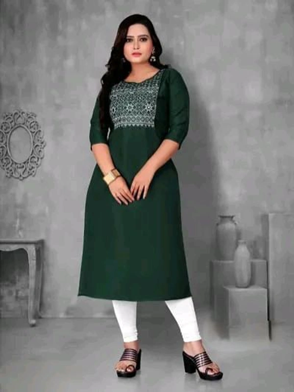 Women's Casual Embroidery Cotton Kurtis good 0.3 - 5XL