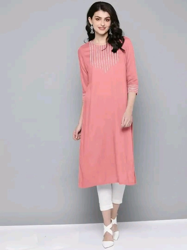 Fancy Rayon Kurti for Women Good 0.5 - M
