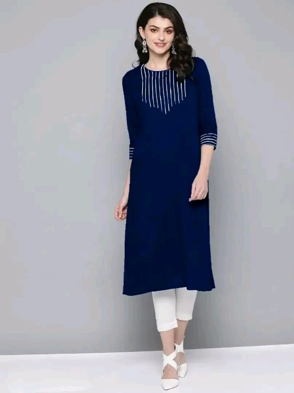 Fancy Rayon Kurti for Women Good 0.6 - L