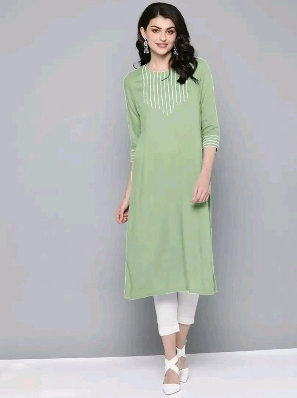 Fancy Rayon Kurti for Women Good 0.7 - L