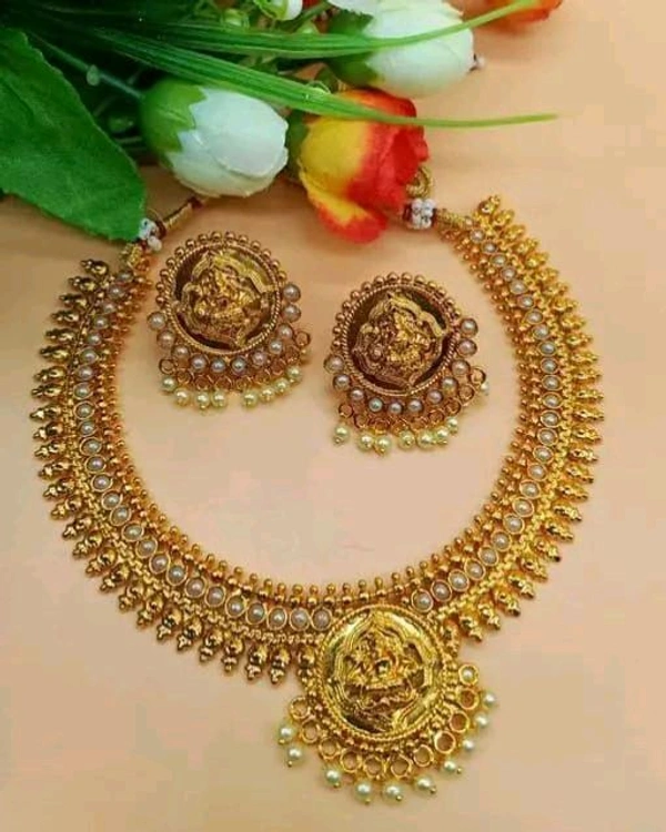 Women's Copper Gold Plated Jewellery Set Modern 0.3 - Free Size