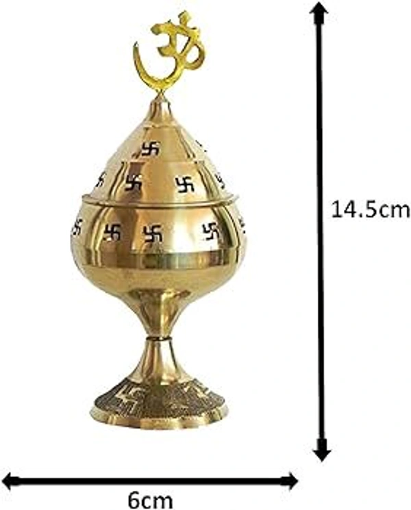 HOLYMONT99 Pure Brass Puja Pooja Akhand Jyot Diya  - Medium