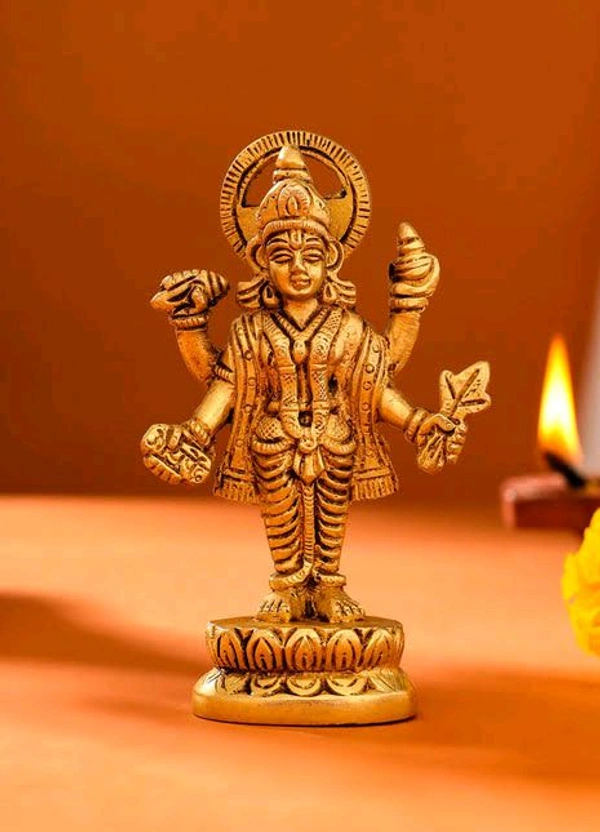 HOLYMONT99 Pure Brass Dhanvantari lodl - Medium