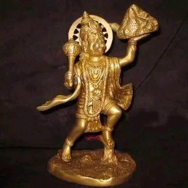 HOLYMONT99 Pure Brass Pawansut Hanuman Murti All Size Available  - Medium